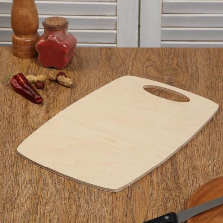 Board wooden "barrel", handle neckline, 29 × 21 × 0.6 cm