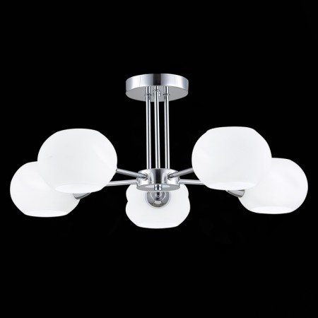 Ceiling EVOLUCE lamp. SLE104302-05. Lanta. 5x40 watts, E14, 59x59x24 cm, chromium color-1