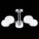 Ceiling EVOLUCE lamp. SLE104302-05. Lanta. 5x40 watts, E14, 59x59x24 cm, chromium color