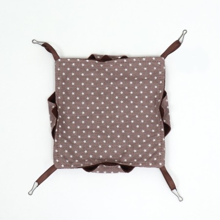 Gamak "suspension" for rodents 23*23 cm, calico, fleece, gray-2