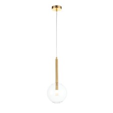 Светильник подвесной St Luce. SL1054.203.01. Sofio. 1х5 Вт, G9, 4000K, 380 Lm, 20х20х42 см, цвет золотистый