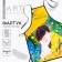 Apron for labor and artists 100% p/E “Klimt. Kiss"