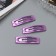 Invisible hair "Hadley" (set of 3 pcs) straight, 5 cm, purple