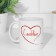 Sublimation mug "with love", with application