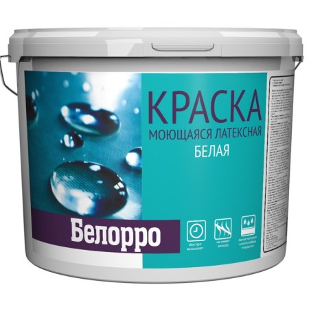 The paint washing latex Belorro deep -dummy, white, 14kg