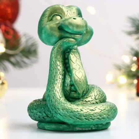 Figure "Snake of Powder" light green, 6x5cm