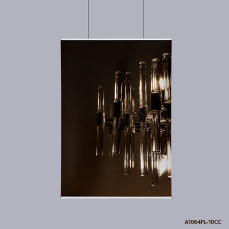 Chandelier on the rod Matilda A1064PL-10CC, E14, 10x40 W, 60x60x68 cm, Chrome-4