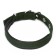 Collar "comfort" combined (polyester, claim. Leather) 39 x 1.5 cm, Osh 28-35 cm, dark green 609