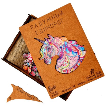 Figure puzzle, Rainbow Unicorn, size M-6
