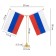 Flagste desktop with two flags 21 x 14 cm, circle 6.5 x 3.5 cm, 23 x 30 cm, gold