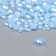 Decor for creativity plastic "Half of beads. Pale blue mother of pearl" d = 3-10mm, set 10g