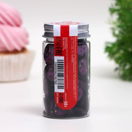 Sprinking confectionery "Ghost", purple, 50 g-2