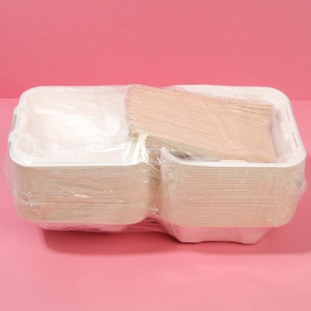 A set for a bento-port with a fork, confectionery packaging "Happy Birthday", 15.4 x 15.2 x 8.8 cm-4
