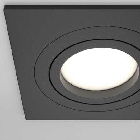 The built-in lamp Technical DL024-2-01B, 1x50W, 9.2x9.2x2.5 cm, GU10, Black Color Black-1
