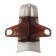 Outdoor angle (external) with fasteners for skirting board 70mm "decoration", 253 Gray ash.