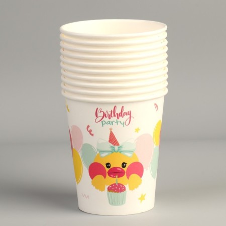 A single -time paper glass "Duck", 250 ml-2