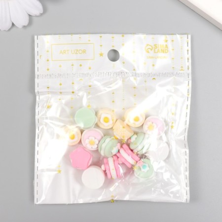 Decor for creativity plastic "Sweetness" MIX 1.3x1x1.3 cm-3