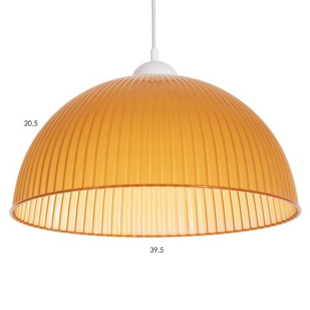 Bayerlux suspension Bayerlux "Wave" E27 15W brown 40x40x18 (+60) cm-3