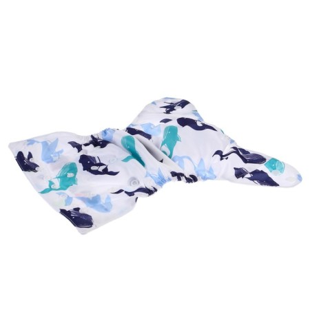 Panties - diapers, reusable, with the 3 -layer liner "Whales"-6