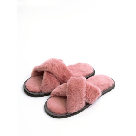 Slippers Women's cross open nose, size 39-41, color dusty rose-4