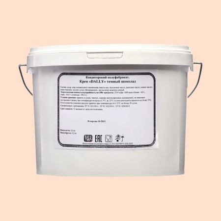 Dally cream dark chocolate, 5 kg