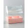 PVC box for flowers and desserts 26 x 18 x 30 cm, pink