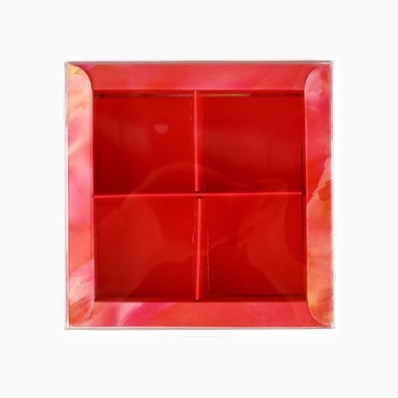 Box for 4 sweets with cells "Bright colors", 10 x 10 x 3 cm-2