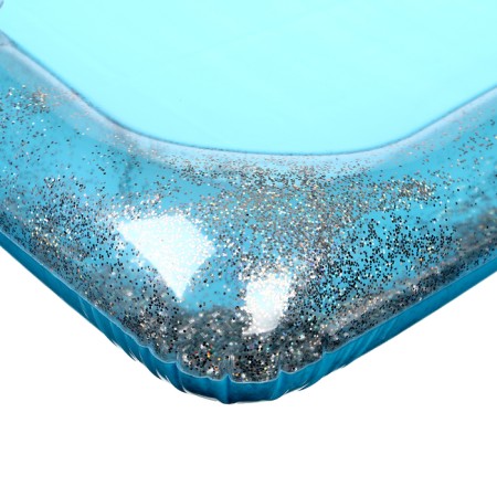 Inflatable sandbox with sparkles, 60x45 cm, blue color-5