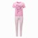 Female set (T -shirt/pants), pink color, size 50