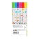 A set of markers of textbooks, 6 colors, bilateral, mowing tip, flowers