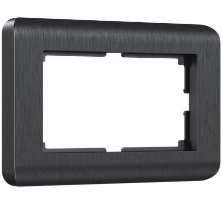 Frame for a double outlet WL12-FRAME-01-DBL color graphite, material plastic-1