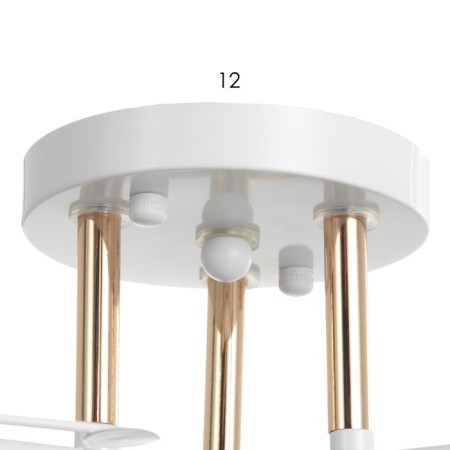 Chandelier "Natalia" 3x60W E27 White/gold 52x52x26cm-4