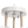 Chandelier "Natalia" 3x60W E27 White/gold 52x52x26cm
