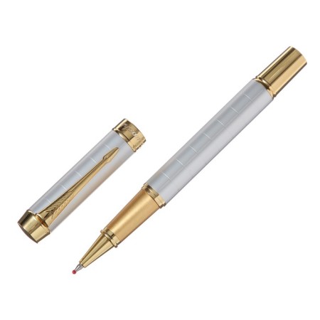 Handle Gift Roller, in the leatherette case, the body is gray, gold-2