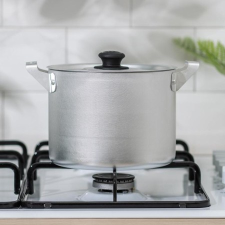 Aluminum pan, 2.5 l, deep, metal cover-3