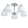 Mirnah chandelier 5he27 40t chrome 55x55x36 cm Bayerlux