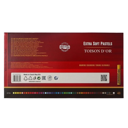 Pastel dry extra-soft art 48 colors, Koh-I-Noor Toison D`or 8556/48-4