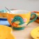 Ceramic mug "Cupid Dino", 400 ml, yellow color
