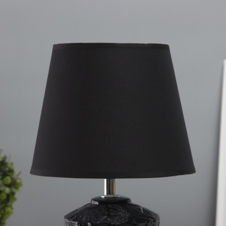 Table lamp "Dunmei" 1x40W E14 black/white 19.5x19.5x35cm-2