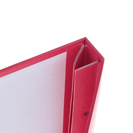 Folder "Master dissertation" Bumvinyl, scallops/suture, without paper, red color (capacity up to 300 sheets)-3