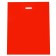 Polyethylene package with a cut handle, red 50-60 cm, 70 μm