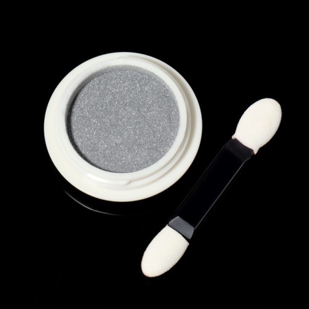 Nail rubbing, with an applicator, chrome silver color-3