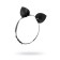 Cat ears on a leather strap, skin, black