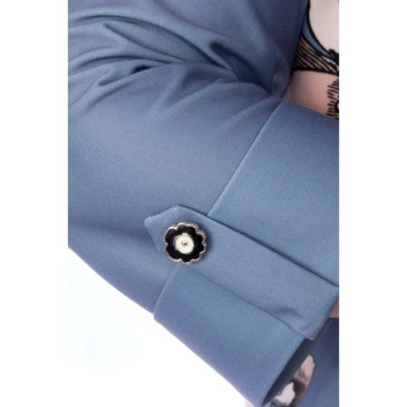 Female blouse, size 46, gray color-4