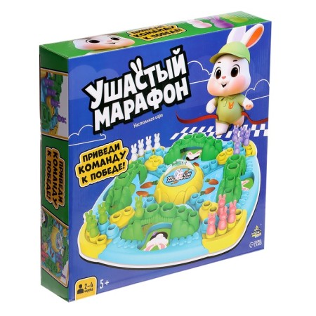 Board game walker "Eared marathon", 2-4 players, 5+-7