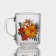 Glass glass "Tropical flowers", 200 ml, MIX drawing