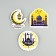 Set of stickers "Holy Ramadan", 5 x 5 cm