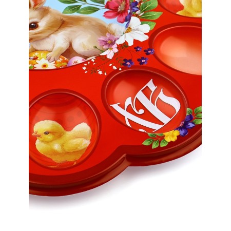 Easter stand for 12 eggs and kulich "Rabbit", 30 x 30 cm-2