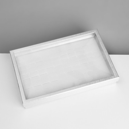 Steam for jewelry "Casket" 100 seats, 29 × 19 × 4 cm, silver color-3