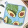Group 18x18 cm, avocado, martial, 100% cotton